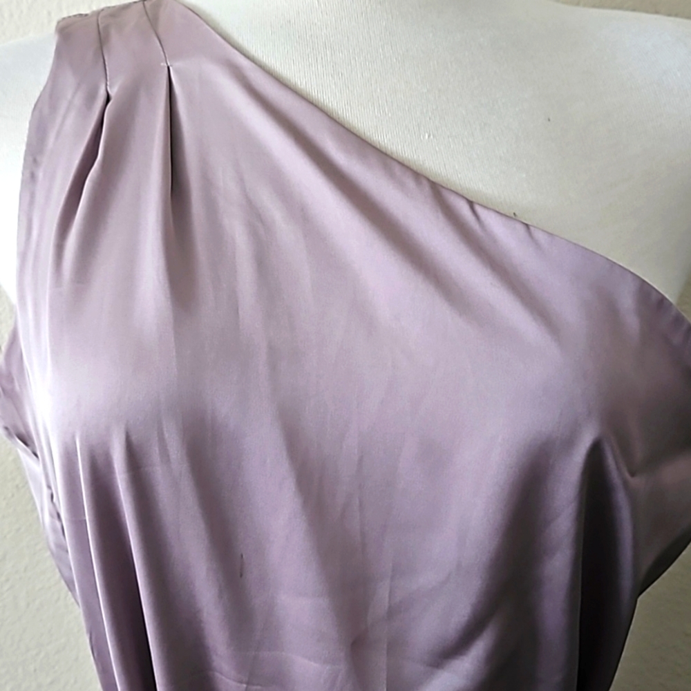 Nicole Miller Women's One-Shoulder Long Cocktail Dress - Picture 5 of 8